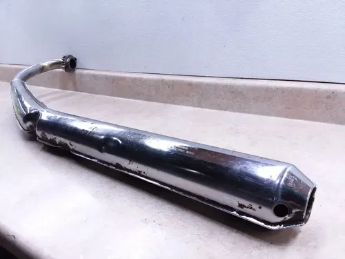 Suzuki 380 GT GT380 Sebring OUTER LEFT Exhaust Muffler Vintage 1975 ANX-C5
