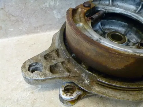 Suzuki 100 TS HONCHO TS100 Used Rear Wheel Brake Plate 1973 Vintage SB27