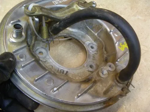 Suzuki 250 LT LT250-F LT-F250W QUADRUNNER Used Rear Wheel Brake Plate 1998 SB59