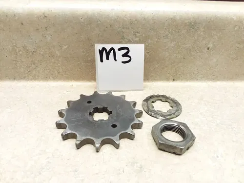 VTG 1970 Suzuki T250-II Hustler Engine Drive Chain 15T Sprocket & ANX-B216 #M3