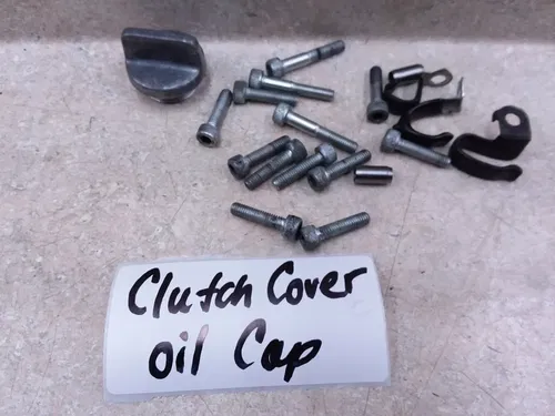 Yamaha 1100 Maxim XJ1100 Engine Clutch Cover Oil Cap & Bolts 1982 ANX-C40 PJ