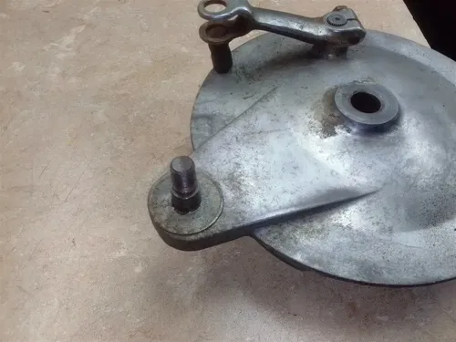 Yamaha 200 CS3 TWIN Rear Wheel Brake Plate 1970 ANX B-103