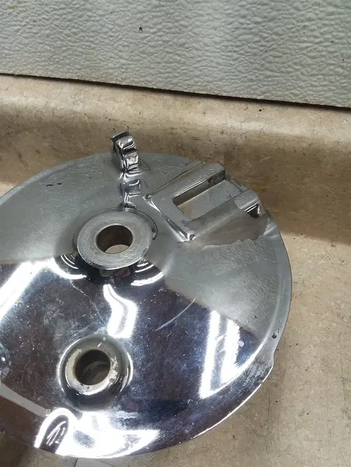 Yamaha Chrome RT2 RT3 MX360 MX250 322 Front Wheel Brake Plate#56 ANX ARP E13