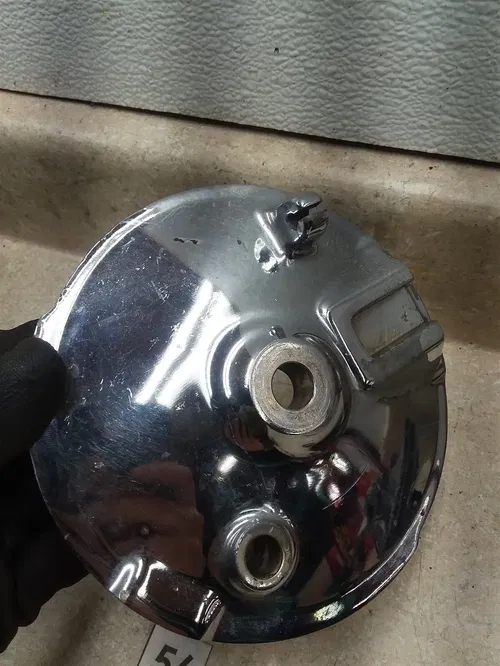 Yamaha Chrome RT2 RT3 MX360 MX250 322 Front Wheel Brake Plate#56 ANX ARP E13