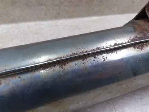 Kawasaki KH250 S1 Original Left Exhaust Muffler 1970s #2 ANX ARP E