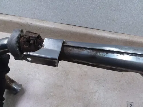 Kawasaki KH250 S1 Original Left Exhaust Muffler 1970s #2 ANX ARP E