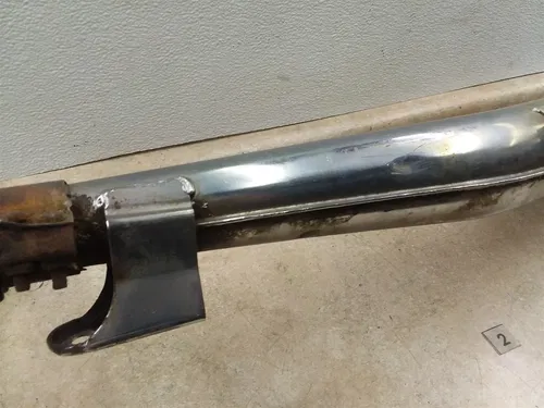 Kawasaki KH250 S1 Original Left Exhaust Muffler 1970s #2 ANX ARP E