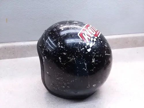 BELL R/T Motorcycle Open Face Helmet 3-Snap 1/77 Size 7 3/4-62cm VINTAGE ANX-C