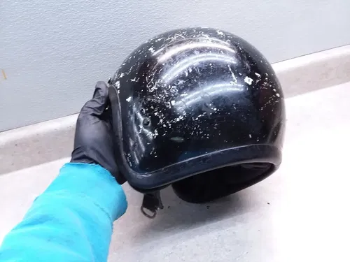 BELL R/T Motorcycle Open Face Helmet 3-Snap 1/77 Size 7 3/4-62cm VINTAGE ANX-C