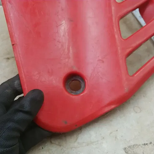 Honda 125 CR CR125-R Used Left Side Radiator Cover Panel 80S ANX #A-1043