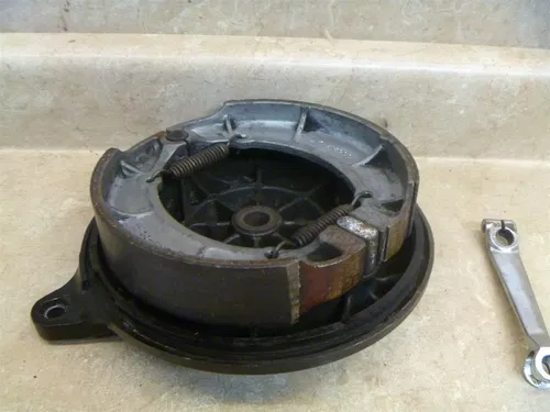 Yamaha 650 XJ TURBO XJ650 Used Rear Wheel Brake Plate 1983 Vintage YB74