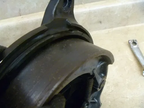 Yamaha 650 XJ TURBO XJ650 Used Rear Wheel Brake Plate 1983 Vintage YB74