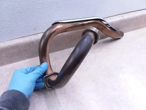 Yamaha 225 XT XT225 Exhaust Head Pipe w/Heat Shield OEM 2003 ANX-C45