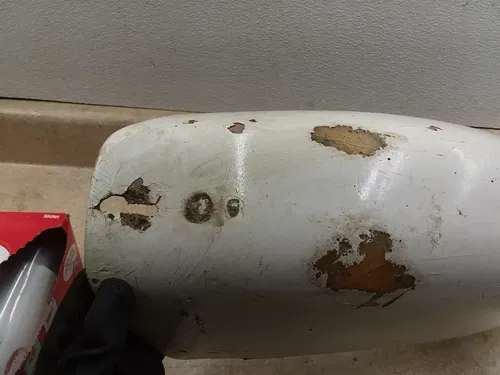 CZ CZ250 Red Frame Fiberglass Inner Rear Fender 1974 ANX B210