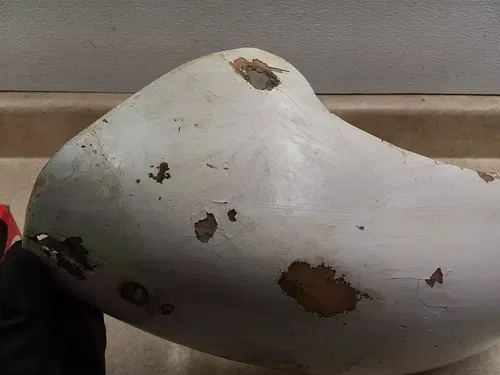 CZ CZ250 Red Frame Fiberglass Inner Rear Fender 1974 ANX B210