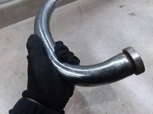 Yamaha XS400 Good Left Original Exhaust Muffler 1982 1983 #24 ANX ARP E12