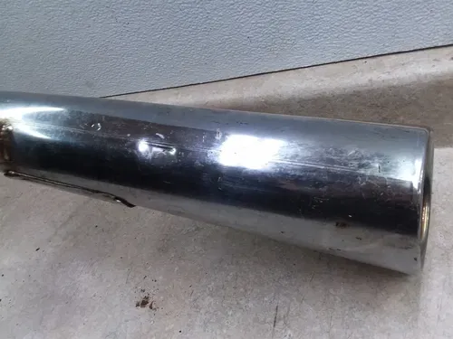 Yamaha XS400 Good Left Original Exhaust Muffler 1982 1983 #24 ANX ARP E12