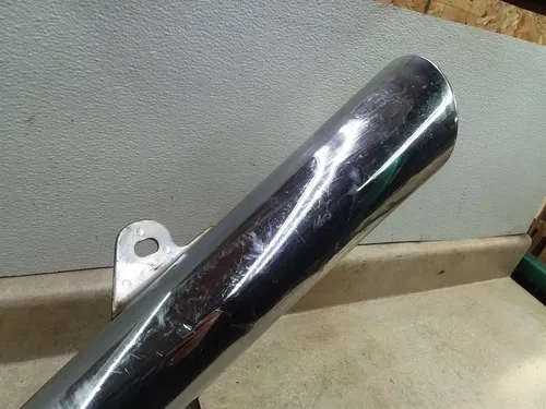 Yamaha XS400 Good Left Original Exhaust Muffler 1982 1983 #24 ANX ARP E12