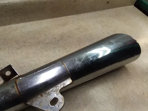 Yamaha XS400 Good Left Original Exhaust Muffler 1982 1983 #24 ANX ARP E12