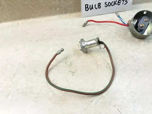 VTG 1971 Triumph Trophy 500 T100-C Headlight Bulb Socket Wires PJ-9