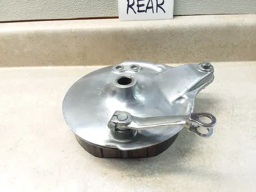VTG 1974 CB450-K7 CB 450 Rear Wheel Brake Plate Assembly ANX-A54