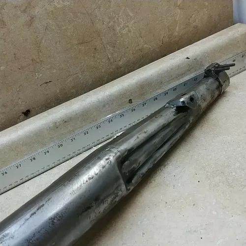 Kawasaki 250 A1 Samurai Right Exhaust Muffler 1968 ANX B-15