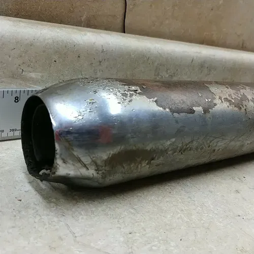 Kawasaki 250 A1 Samurai Right Exhaust Muffler 1968 ANX B-15
