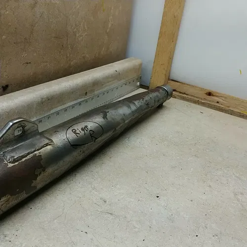 Kawasaki 250 A1 Samurai Right Exhaust Muffler 1968 ANX B-15