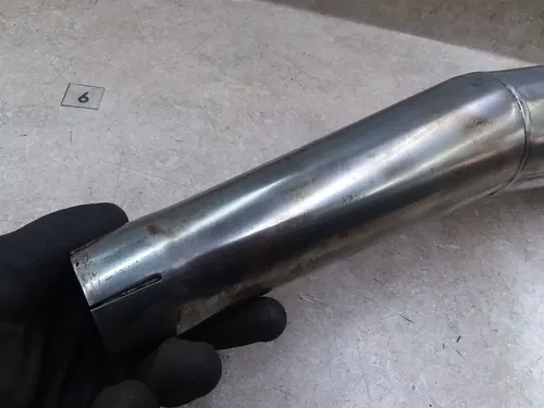 BMW R100 R65 R80 Original Left Exhaust Muffler 18121452199 1980s #6 ANX ARP E12