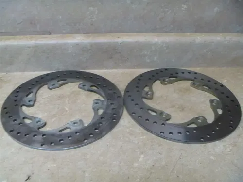 Yamaha 650 XJ TURBO XJ650 Used Front Brake Disk Rotor Set 1983 Vintage YB74