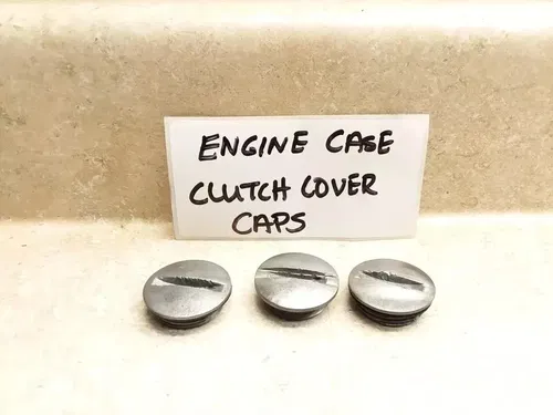 VTG 1971 Triumph Trophy 500 T100-C Engine Case & Clutch Cover Cap Covers PJ-9