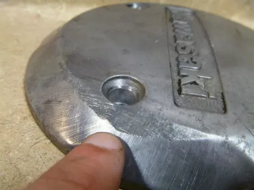 Kawasaki 305 KZ KZ305 CSR Used Engine Outer Left Stator Cover 1981 KB69