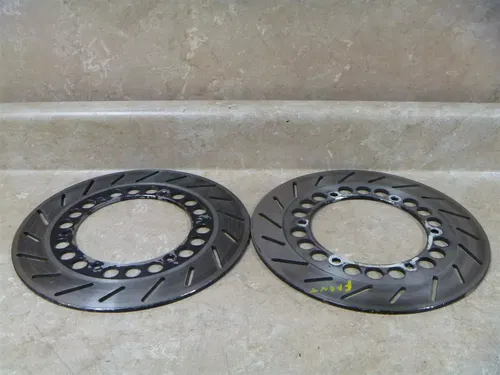 Yamaha 600 FZ600-T FZ 600 Used Front Brake Disk Rotor Set 1987 #YB25