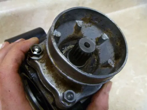 Kawasaki 220 KLF BAYOU KLF220-A1 Used Engine Front Bevel Drive Case 1988 #KB23