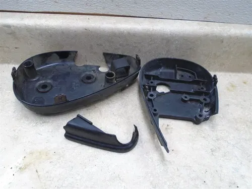 Yamaha 535 XV VIRAGO XV535 Used Air Case Covers Broken 1987 YB201