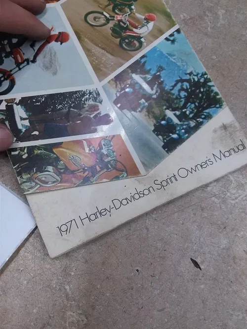 Harley Davidson SPRINT Original Owners Manual 1971 #106 ANX ARP E17