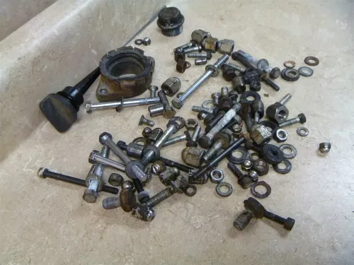Yamaha 650 XS TWIN XS650-D Used Engine Misc Case Bolts 1977 #SM80 Vintage