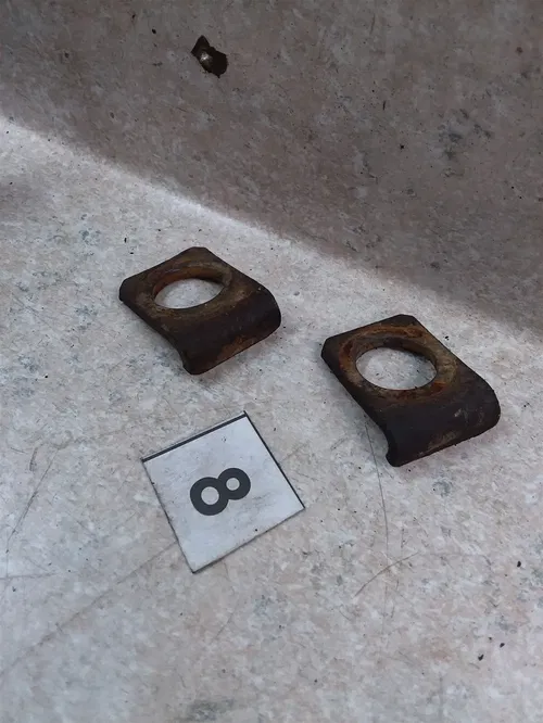CZ CZ250 Red Frame Chain Collars Axle Spacer Adjusters 1974 # 8 ANX B210
