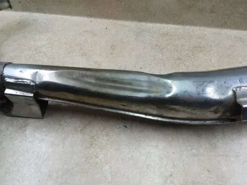 Kawasaki KH250 S1 Original Left Exhaust Muffler & Baffle 1970s #2 ANX ARP E