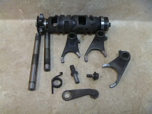 Kawasaki 300 KLF BAYOU KLF300-B1 Used Engine Shift Drum Forks 1988 #KB25