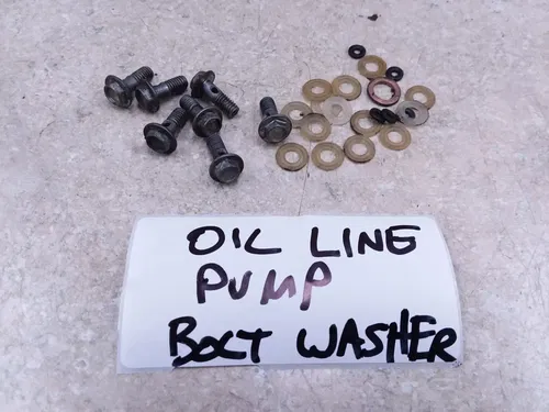 Suzuki 380 GT GT380 Sebring Engine Oil Pump Line Bolt Washer Lot 1975 ANX-C5