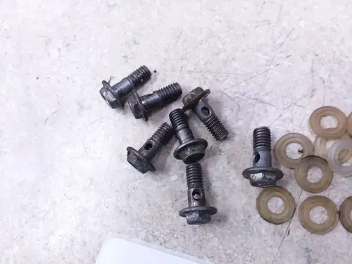Suzuki 380 GT GT380 Sebring Engine Oil Pump Line Bolt Washer Lot 1975 ANX-C5
