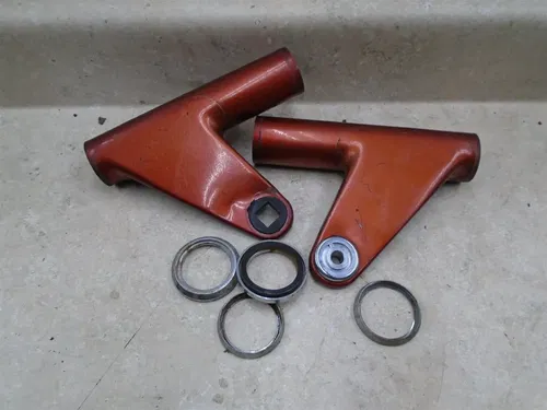Yamaha 500 TX TX500 TWIN Headlight Fork Mount Set 1973 YB299