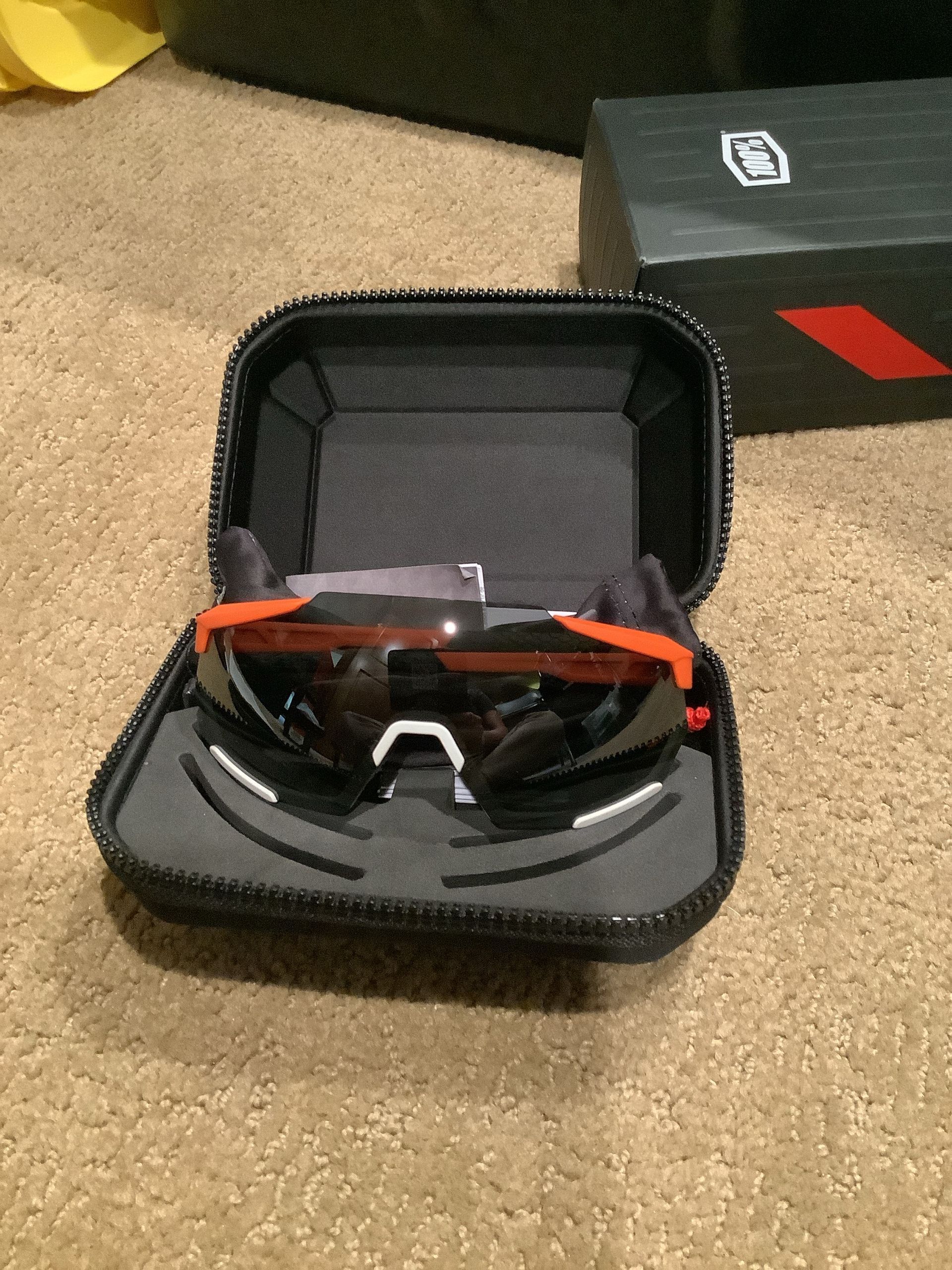 100% Racetrap Soft Tact Ocyfire- Black Mirror Lens Sunglasses 