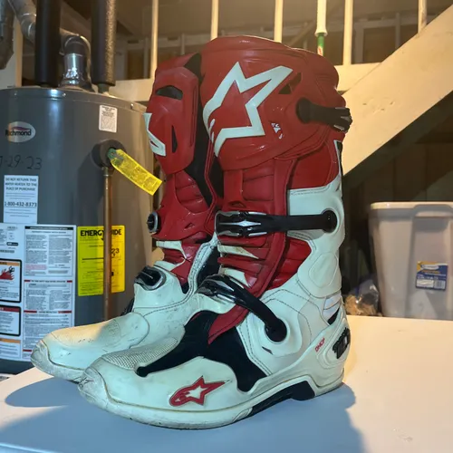 Alpinestars Tech 10 Boots - Red/White