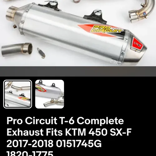 Pro Circuit T6 Exhaust 18' KTM 450 SxF