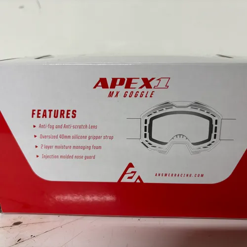 NEW Answer Racing Apex 1 Goggle Pink/Black 