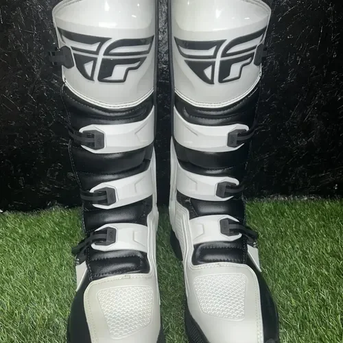 Fly Racing FR5 Boots White - Size 13 NEW Fly