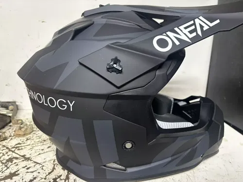 O'Neal 0200-S14 2Series Adult Helmet, Slick Black/Gray Size XS