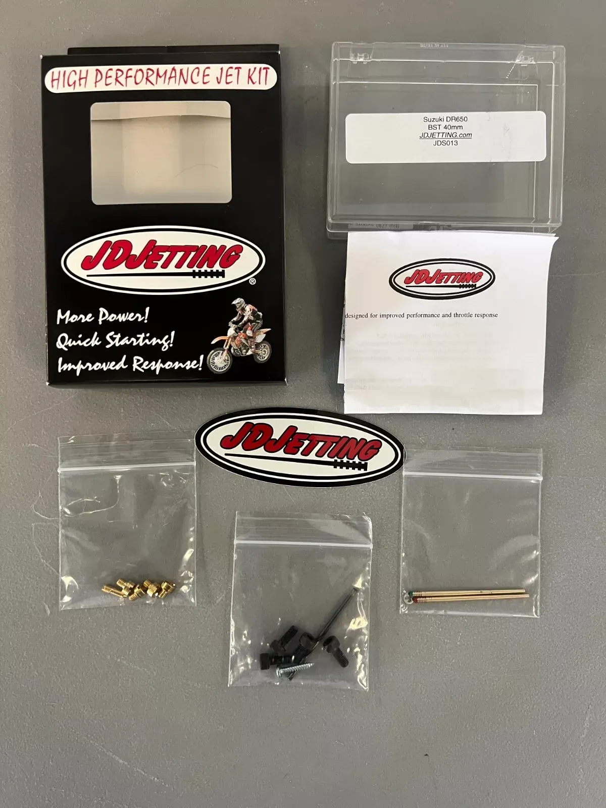 Suzuki DR650 JD Jetting Jet Kit JDS013 1996-2024 Main Pilot Needle